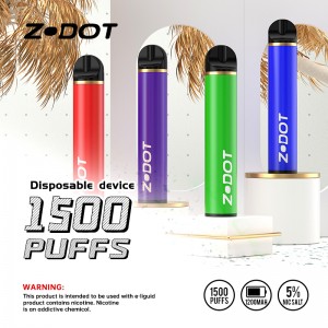 1500 Puffs Einweg-elektronische Zigarette